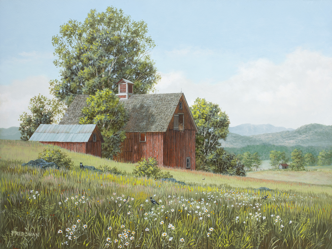 Babolinks - American Realist Painting by Fred Swan