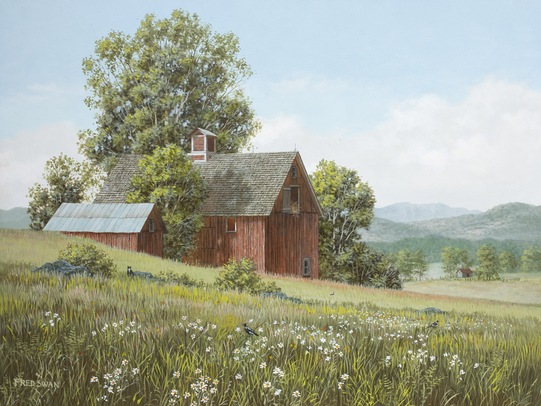 Babolinks - American Realist Painting by Fred Swan