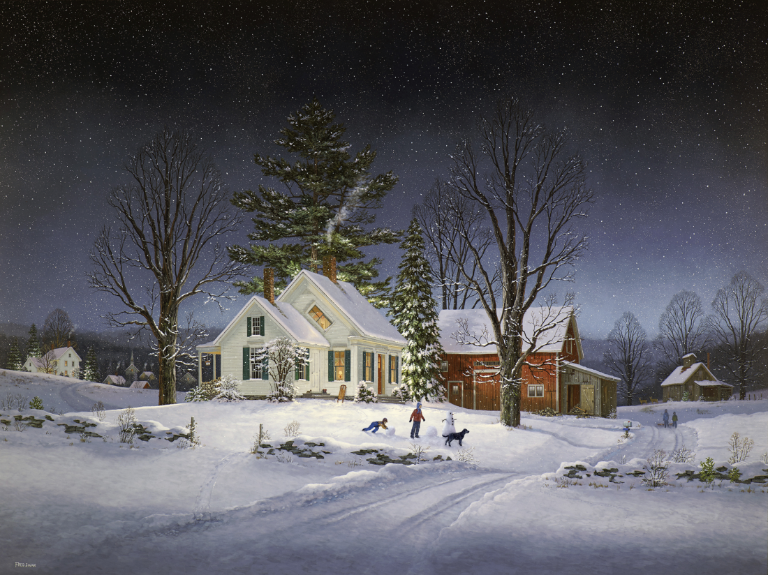 Cocoa Time - American Realist Painting by Fred Swan