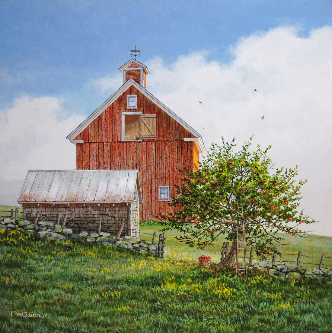 McIntosh - American Realist Painting by Fred Swan