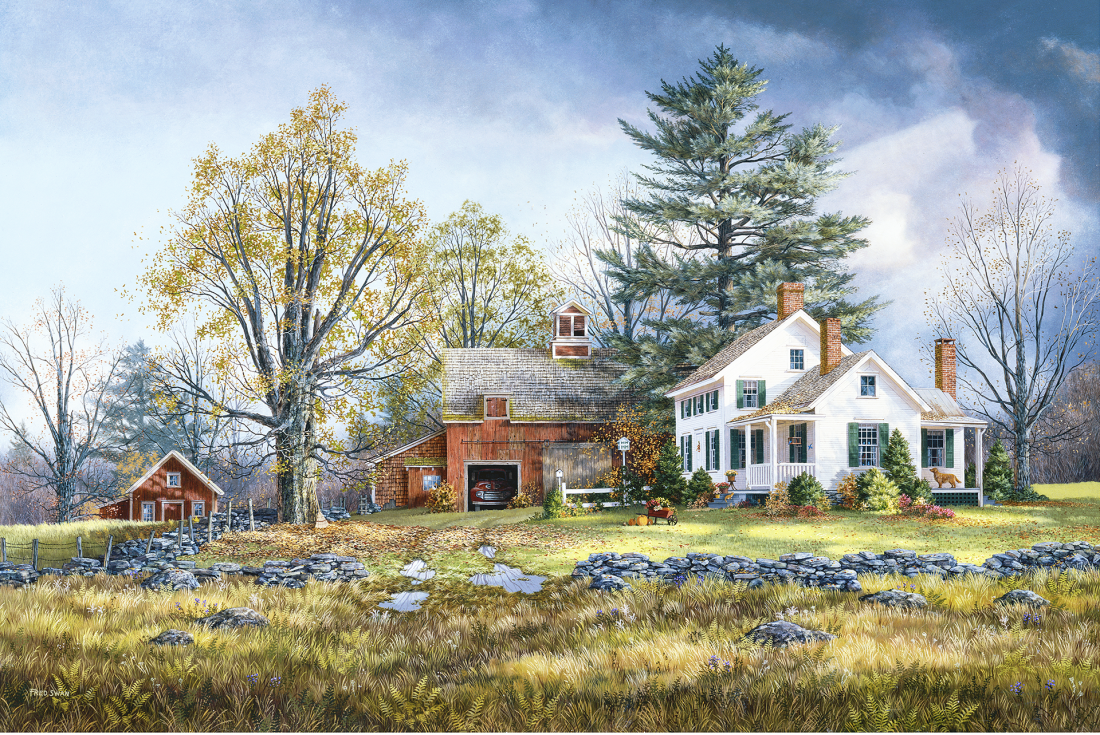 Precious Days - American Realist Painting by Fred Swan