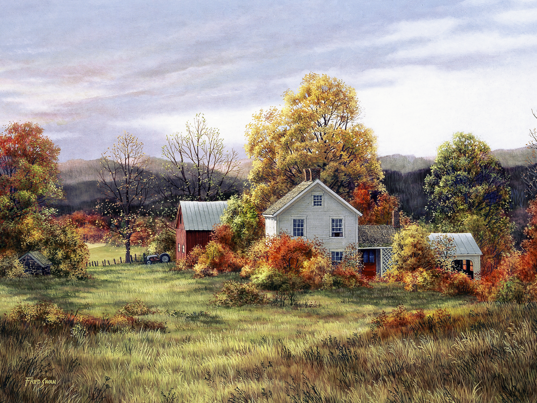 Splendid Color - American Realist Painting by Fred Swan