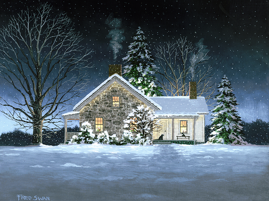 Late January - American Realist Painting by Fred Swan
