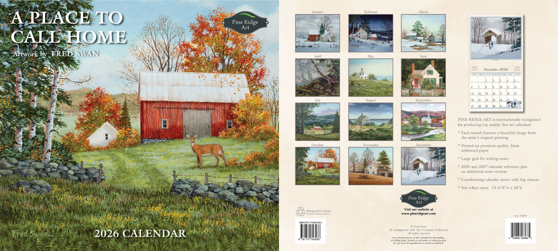2026 A Place to Call Home Calendar American Realist Painting by Fred Swan